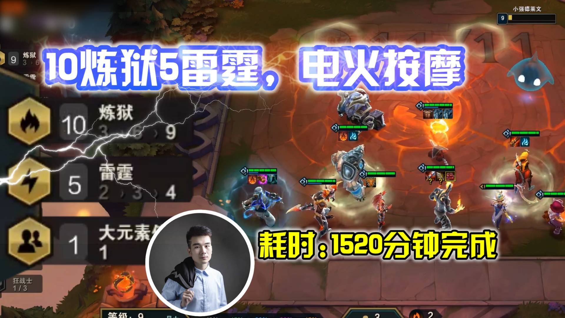 10炼狱5雷霆,电火按摩,耗时1520分钟完成